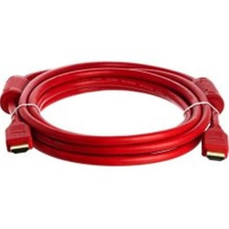 CMPLE Cmple 977-N 28AWG HDMI Cable with Ferrite Cores - Red -10FT 977-N